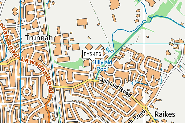 FY5 4FS map - OS VectorMap District (Ordnance Survey)