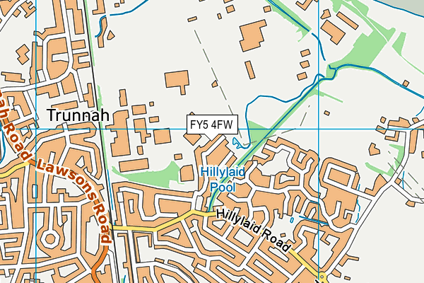 FY5 4FW map - OS VectorMap District (Ordnance Survey)