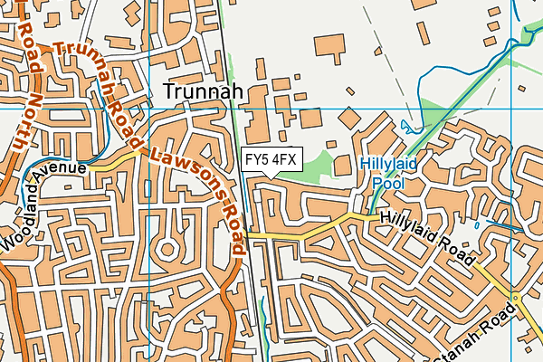 FY5 4FX map - OS VectorMap District (Ordnance Survey)