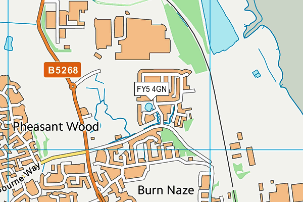 FY5 4GN map - OS VectorMap District (Ordnance Survey)