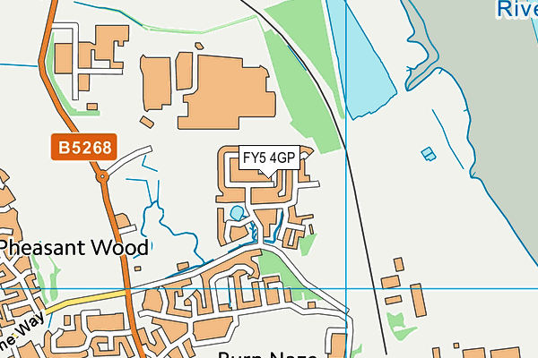 FY5 4GP map - OS VectorMap District (Ordnance Survey)
