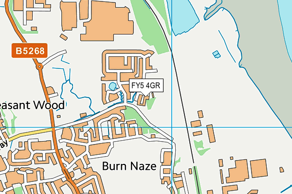 FY5 4GR map - OS VectorMap District (Ordnance Survey)