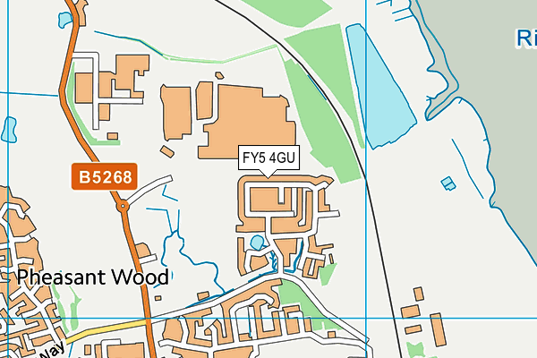 FY5 4GU map - OS VectorMap District (Ordnance Survey)