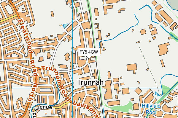 FY5 4GW map - OS VectorMap District (Ordnance Survey)