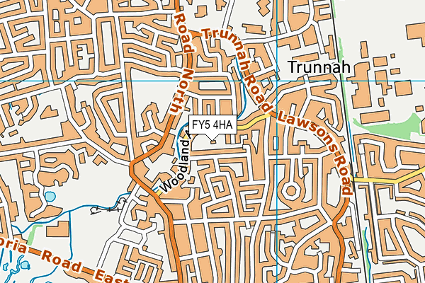 FY5 4HA map - OS VectorMap District (Ordnance Survey)