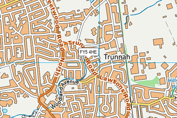 FY5 4HE map - OS VectorMap District (Ordnance Survey)