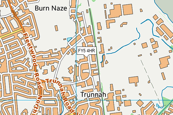 FY5 4HR map - OS VectorMap District (Ordnance Survey)