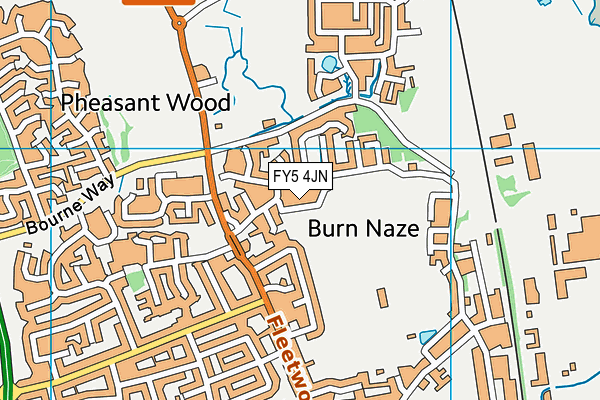 FY5 4JN map - OS VectorMap District (Ordnance Survey)
