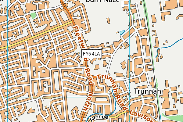 FY5 4LA map - OS VectorMap District (Ordnance Survey)