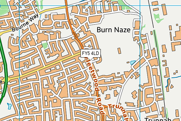 FY5 4LD map - OS VectorMap District (Ordnance Survey)