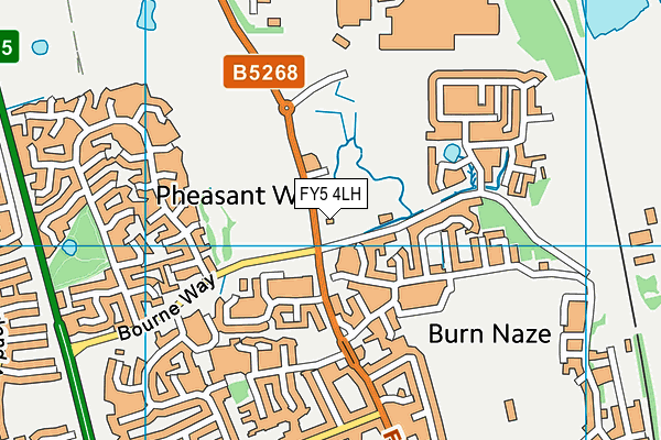 FY5 4LH map - OS VectorMap District (Ordnance Survey)