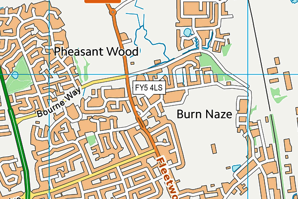 FY5 4LS map - OS VectorMap District (Ordnance Survey)