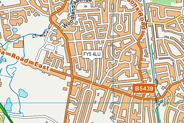 FY5 4LU map - OS VectorMap District (Ordnance Survey)