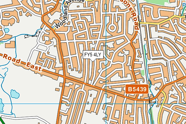 FY5 4LY map - OS VectorMap District (Ordnance Survey)