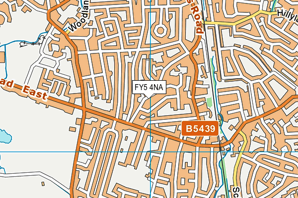 FY5 4NA map - OS VectorMap District (Ordnance Survey)