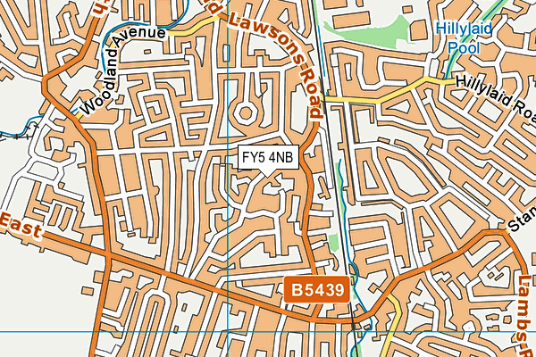 FY5 4NB map - OS VectorMap District (Ordnance Survey)