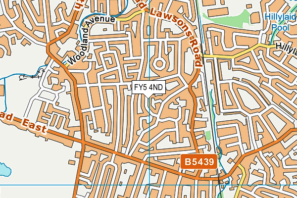 FY5 4ND map - OS VectorMap District (Ordnance Survey)