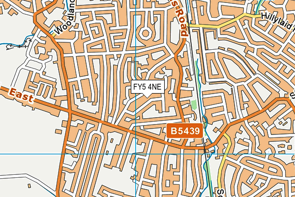 FY5 4NE map - OS VectorMap District (Ordnance Survey)