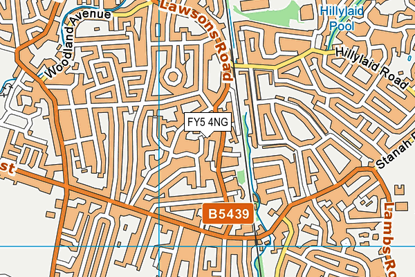 FY5 4NG map - OS VectorMap District (Ordnance Survey)