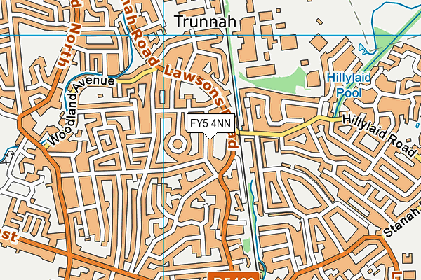FY5 4NN map - OS VectorMap District (Ordnance Survey)