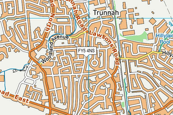 FY5 4NS map - OS VectorMap District (Ordnance Survey)