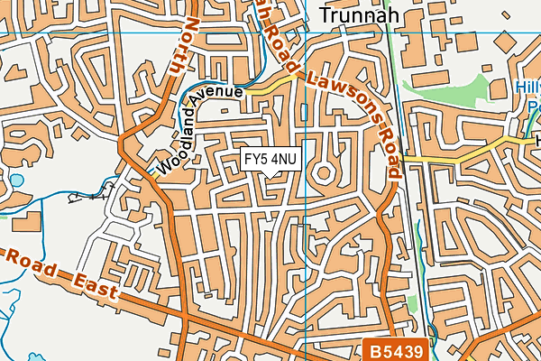 FY5 4NU map - OS VectorMap District (Ordnance Survey)