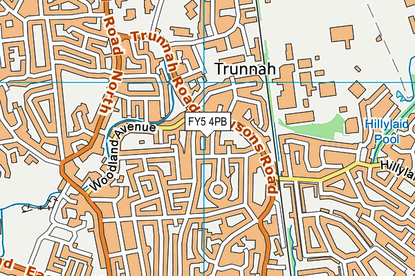 FY5 4PB map - OS VectorMap District (Ordnance Survey)