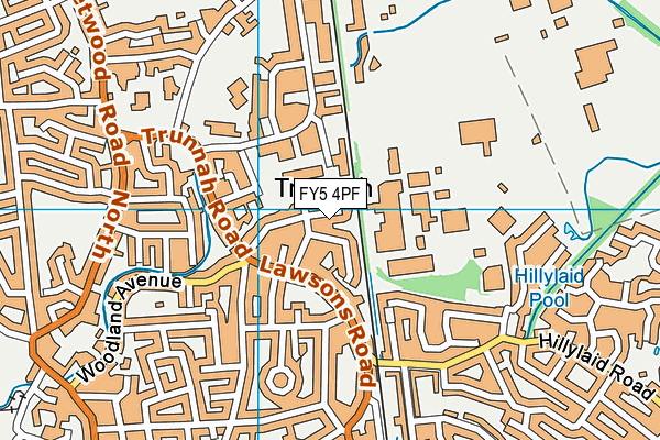 FY5 4PF map - OS VectorMap District (Ordnance Survey)