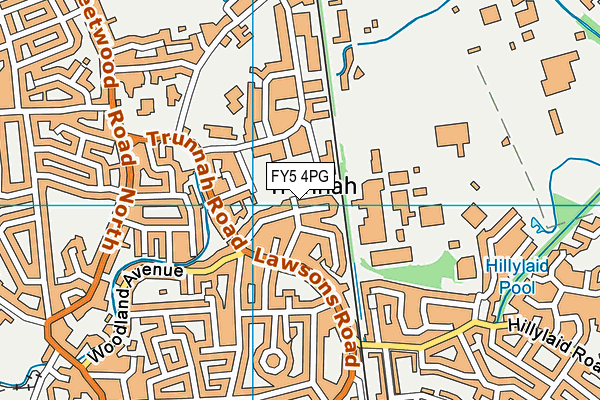 FY5 4PG map - OS VectorMap District (Ordnance Survey)