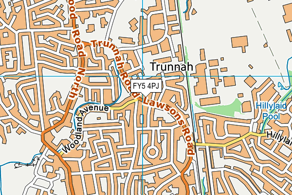 FY5 4PJ map - OS VectorMap District (Ordnance Survey)