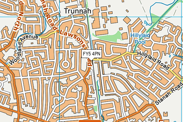 FY5 4PN map - OS VectorMap District (Ordnance Survey)