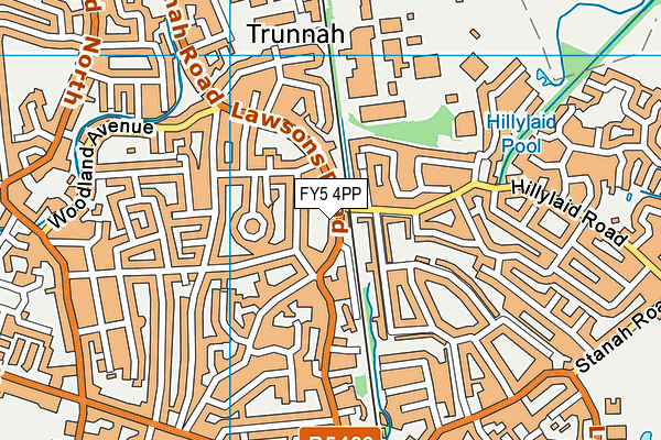 FY5 4PP map - OS VectorMap District (Ordnance Survey)