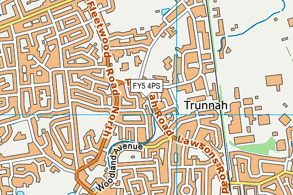 FY5 4PS map - OS VectorMap District (Ordnance Survey)