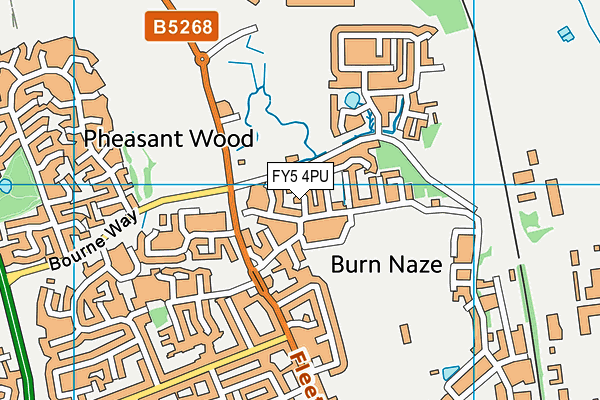 FY5 4PU map - OS VectorMap District (Ordnance Survey)