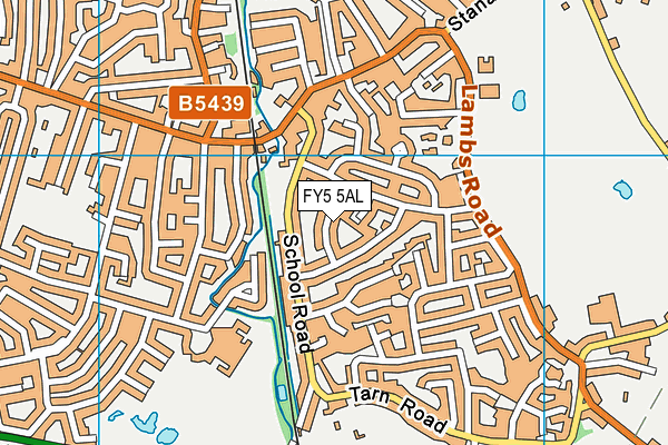 FY5 5AL map - OS VectorMap District (Ordnance Survey)