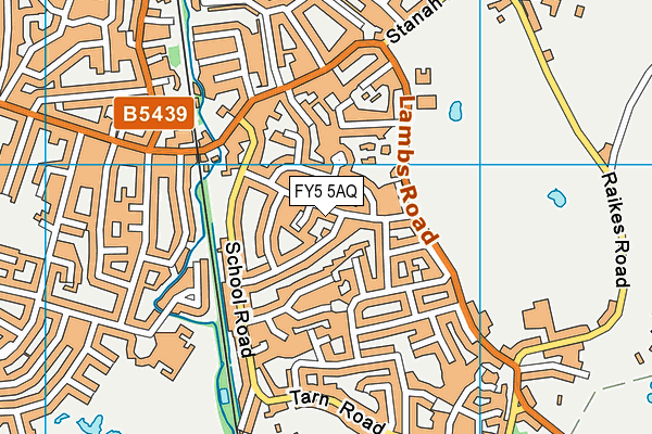 FY5 5AQ map - OS VectorMap District (Ordnance Survey)