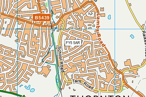 FY5 5AR map - OS VectorMap District (Ordnance Survey)