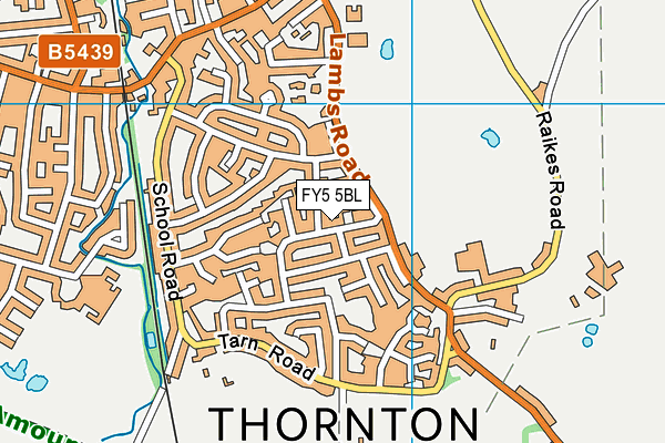 FY5 5BL map - OS VectorMap District (Ordnance Survey)