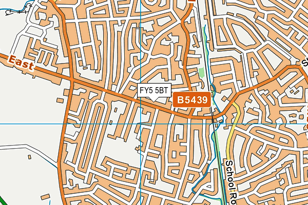 FY5 5BT map - OS VectorMap District (Ordnance Survey)