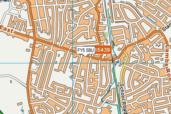 FY5 5BU map - OS VectorMap District (Ordnance Survey)