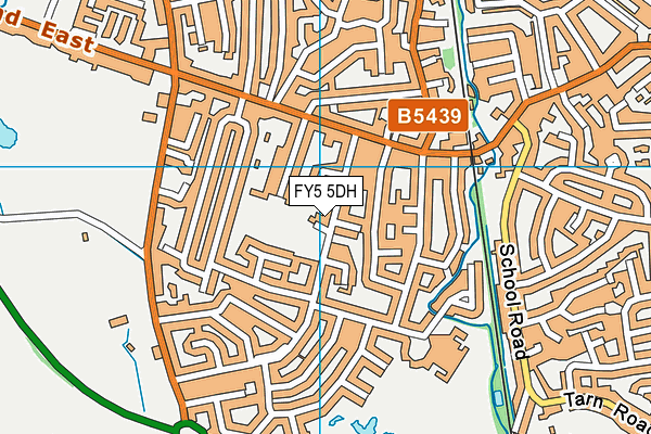 FY5 5DH map - OS VectorMap District (Ordnance Survey)