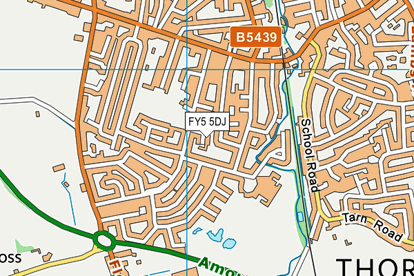 FY5 5DJ map - OS VectorMap District (Ordnance Survey)