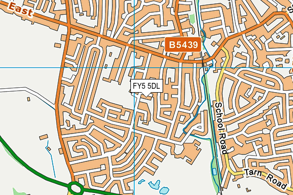 FY5 5DL map - OS VectorMap District (Ordnance Survey)