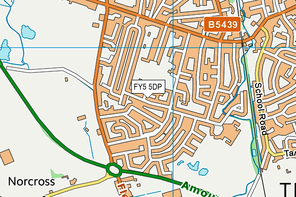 FY5 5DP map - OS VectorMap District (Ordnance Survey)