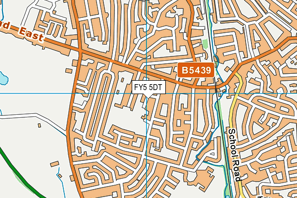 FY5 5DT map - OS VectorMap District (Ordnance Survey)