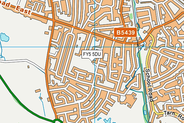 FY5 5DU map - OS VectorMap District (Ordnance Survey)