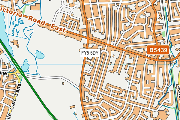 FY5 5DY map - OS VectorMap District (Ordnance Survey)