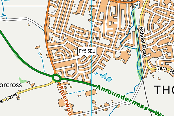 FY5 5EU map - OS VectorMap District (Ordnance Survey)