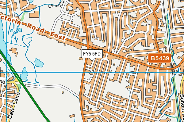 FY5 5FD map - OS VectorMap District (Ordnance Survey)