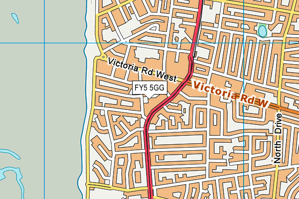 FY5 5GG map - OS VectorMap District (Ordnance Survey)